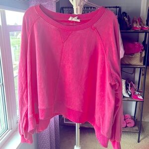 Oversized pink sweater